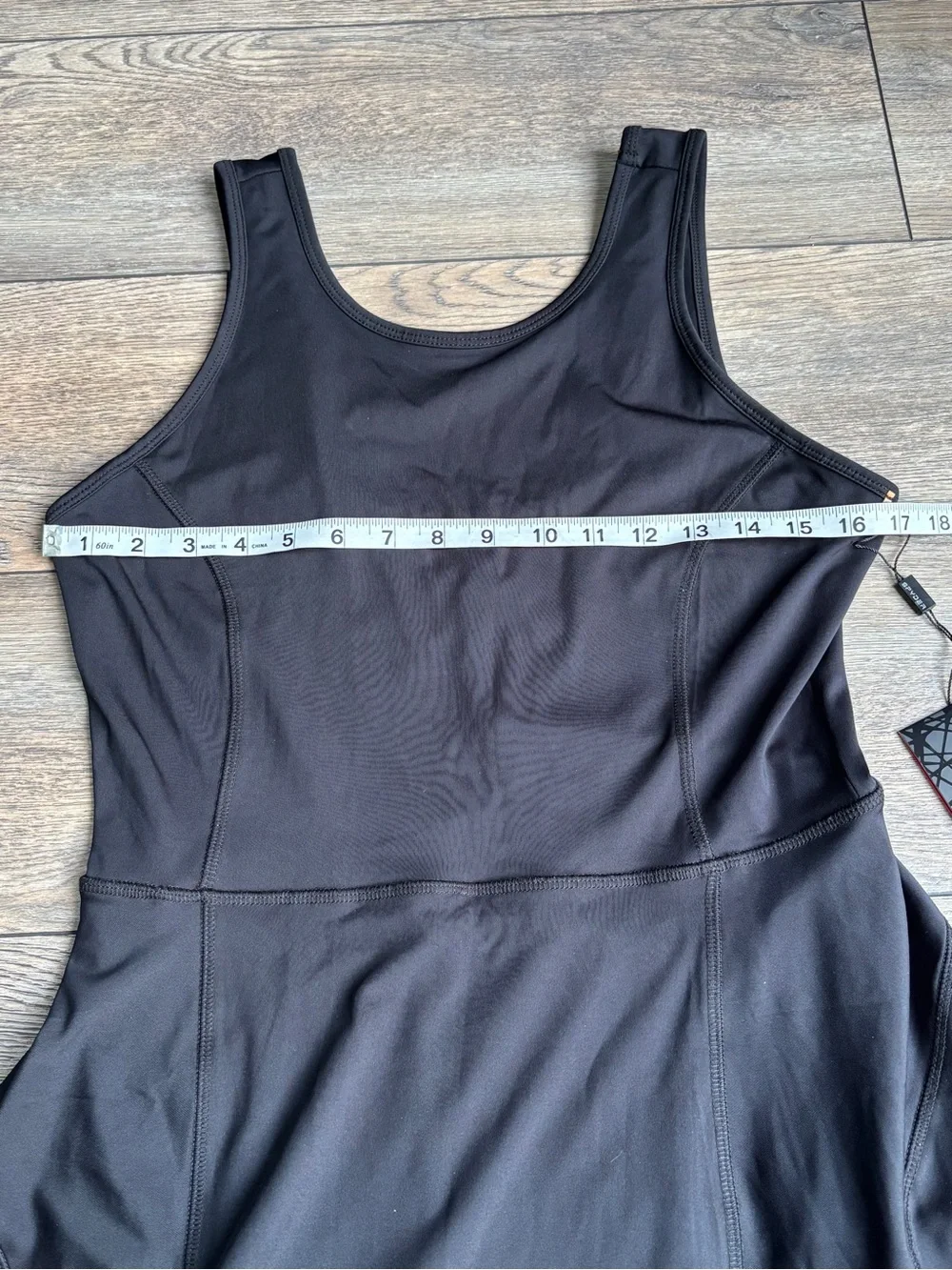 NWT Spyder Activewear Workout Athletic Dress With Shorts Black Sz Medium - Picture 5 of 11